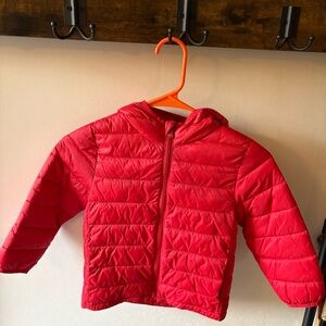 Red Kids Gap Puffer Jacket